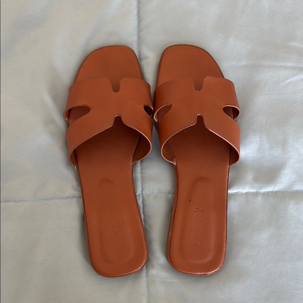 Brown Flat Sandals